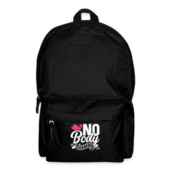 No Body Shaming Bodyshaming Stop Annoyance - Backpack - black - Front