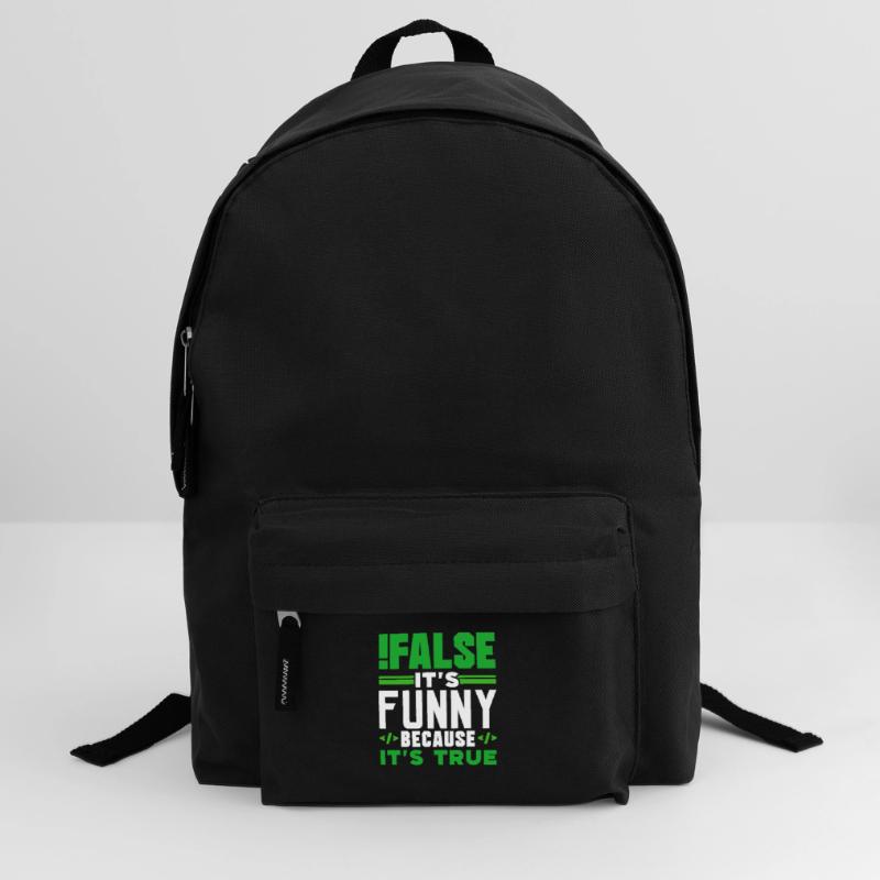false it's funny because it's true false true Backpack