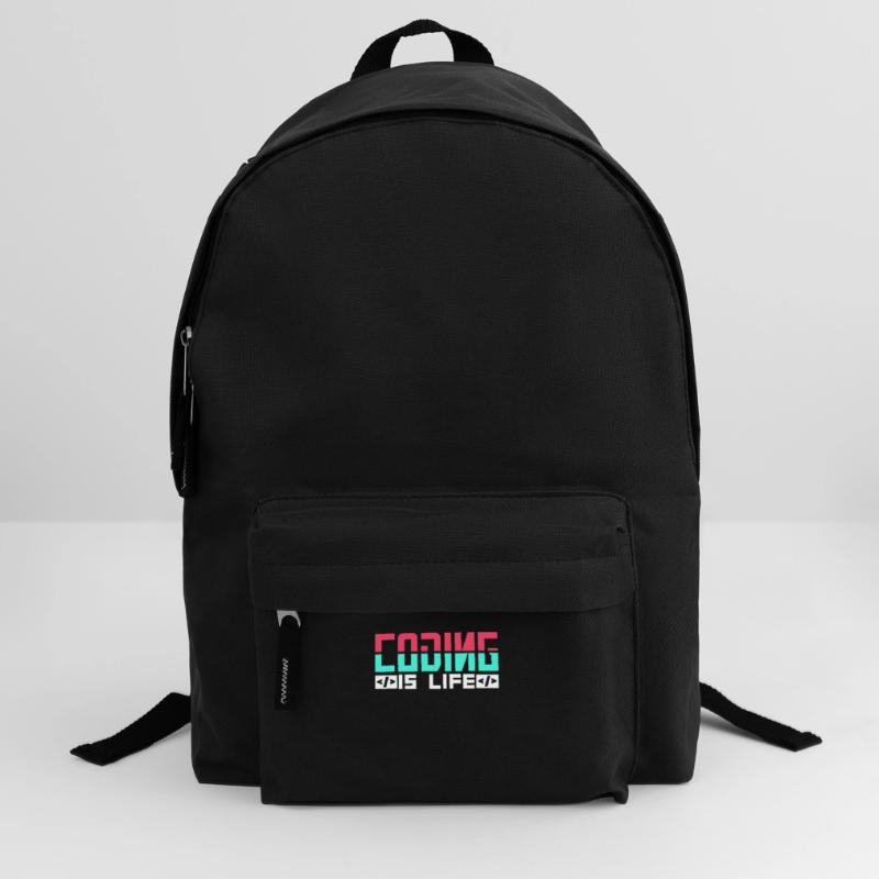 Coding Ist Leben Programmierer Coder Code Rucksack