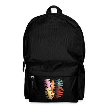 Monstera Leaves Boho Design Boho Monstera - Backpack - black - Front