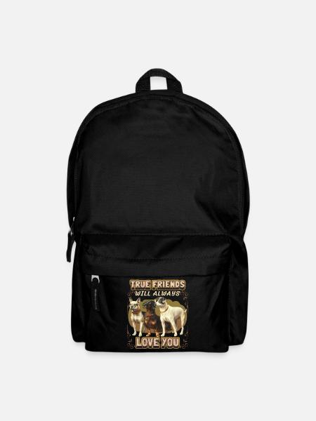 Vintage Jack-Russell Terrier, Rauhaardackel Spruch - Rucksack - Schwarz