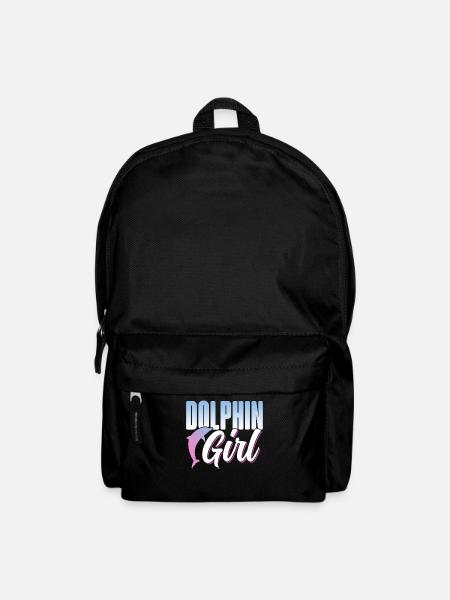 Delfin Mädchen Delphin Delfine Liebhaber Delphine - Rucksack - Schwarz