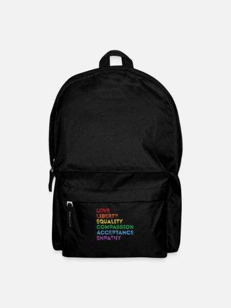 Stolz LGBTQ. Aussage - Rucksack - Schwarz