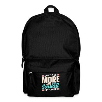 Nur Noch Eine Muschel Ich Verspreche Es Muscheln - Rucksack - Schwarz - Vorne