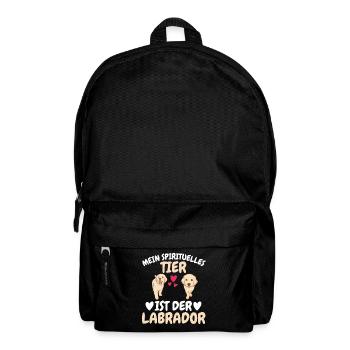 Hunde Spirituelles Tier Haustier Geschenk Labrador - Rucksack - Schwarz - Vorne