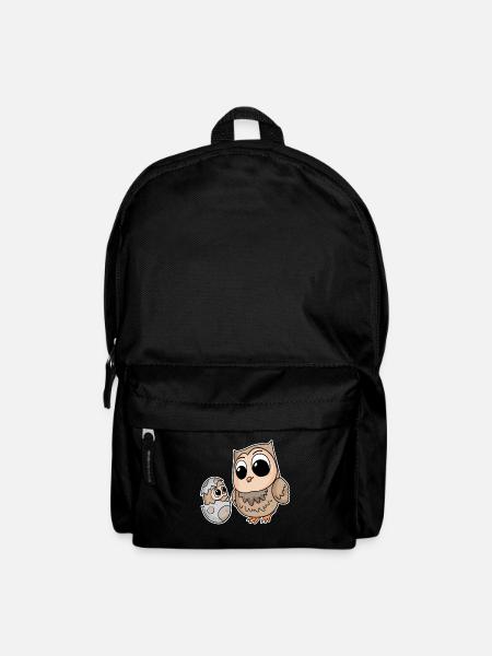 Famille Hibou - Hibou avec bébé - Motif Hibou - Sac à dos - noir