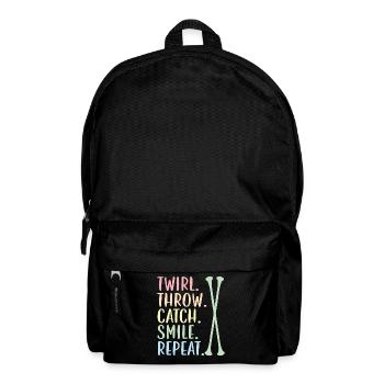 Swirl. Throw. Catch. Smile. Try again. Begged - Backpack - black - Front