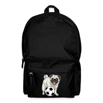 Pug Soccer Player Soccer - Sac à dos - noir - Devant