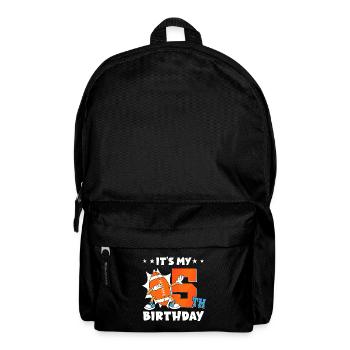 Es Ist Mein 5. Geburtstag American Football - Rucksack - Schwarz - Vorne