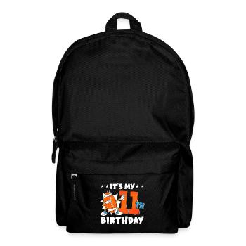 Es Ist Mein 11. Geburtstag American Football - Rucksack - Schwarz - Vorne