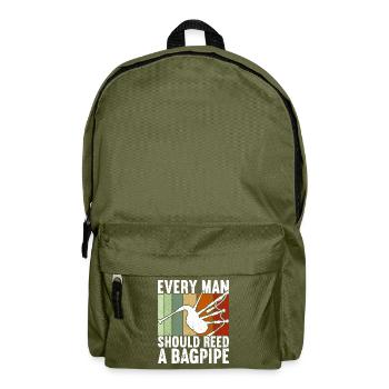 Cornemuse Cornemuse Ecosse Bagpiper - Sac à dos - vert olive - Devant