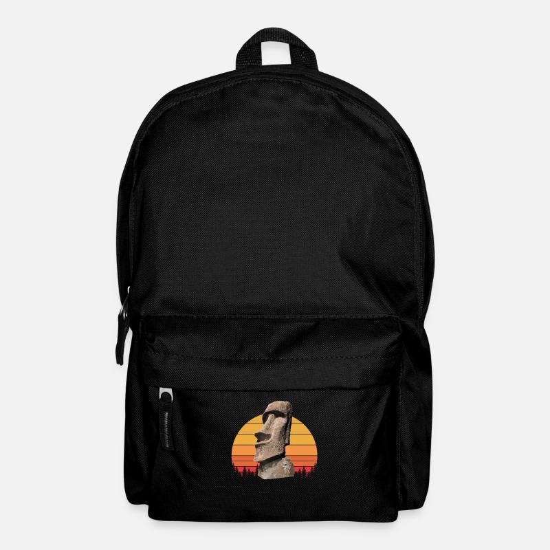easter island moai, Isla de Pascua easter island - Rucksack - Schwarz