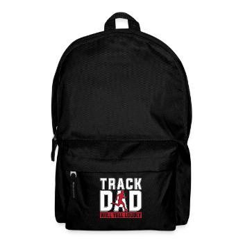 Track And Field Track Dad Will Yell Loudly Running - Rucksack - Schwarz - Vorne