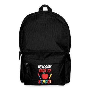 Welcome back to school Teachers Back to school - Backpack - black - Front