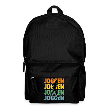 Läufer Joggen Laufen - Rucksack - Schwarz - Vorne