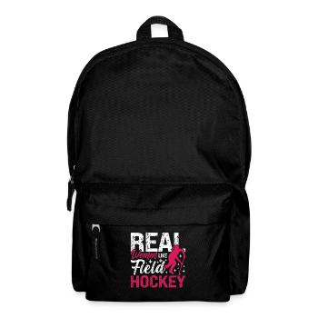 Hockey sur gazon De vraies femmes comme gardiennes de but de hockey - Sac à dos - noir - Devant
