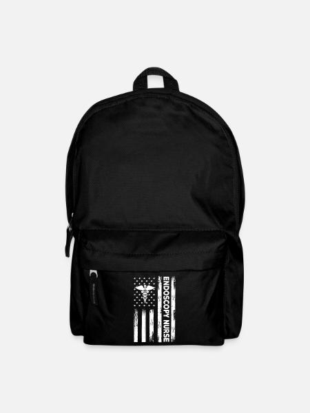 USA Fahne Endoskopie Krankenschwester Amerika - Rucksack - Schwarz