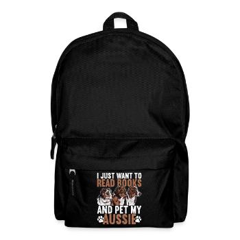 Australian Shepherd - Backpack - black - Front