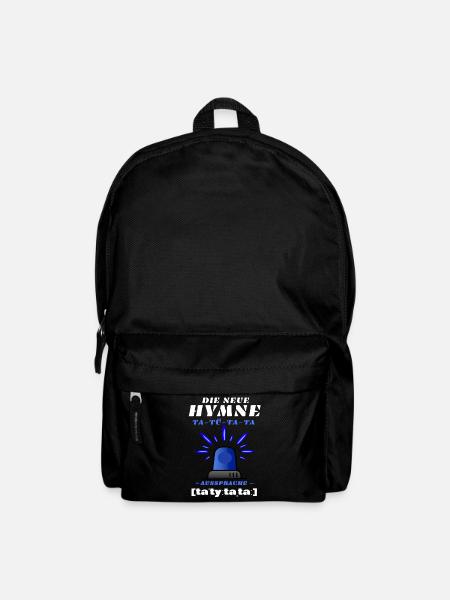 Blaulicht Sirene die neue Hymne - Rucksack - Schwarz