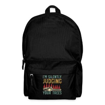 I silently judge your trees Arboris - Backpack - black - Front