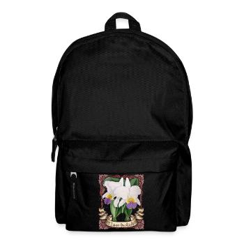 Vintage Orchid Illustration, I-Love-Orchids - Backpack - black - Front