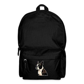 Boston Terrier - Backpack - black - Front