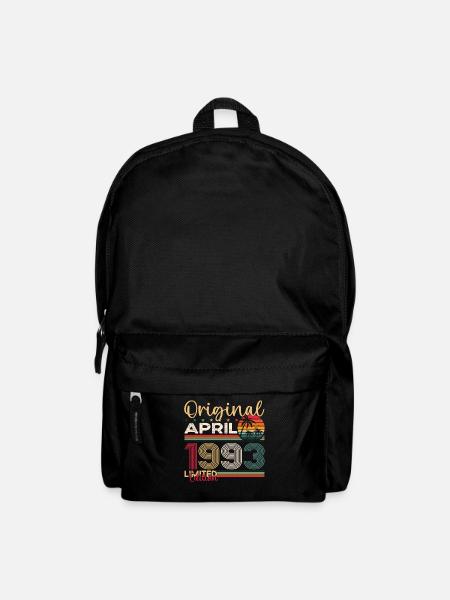 30e anniversaire homme April Né 1993 Original - Sac à dos - noir