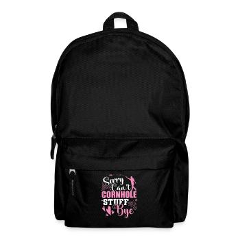 Désolé ne peut pas Cornhole Stuff Bye Hobby - Sac à dos - noir - Devant