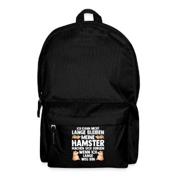 Nagetier Hamsterbesitzer Hamster - Rucksack - Schwarz - Vorne
