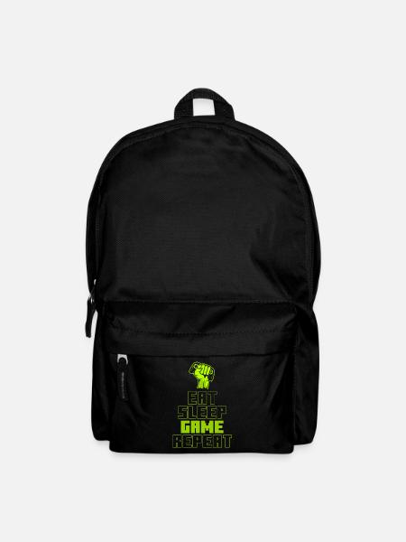 Eat Sleep Game Repeat - Backpack - black