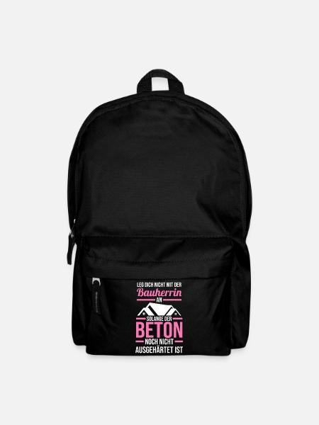 Bauherrin - Rucksack - Schwarz