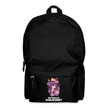 Lustiges Schlafshirt - Anime Pyjama für Mädchen - Rucksack - Schwarz - Vorne