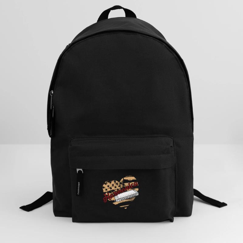 Harmonica Harmonica Flag Backpack