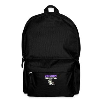 Unicorn Girlfriend - Rucksack - Schwarz - Vorne