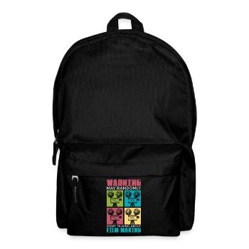Filmmaking Warning May Randomly Start Film Cinema - Backpack - black - Front