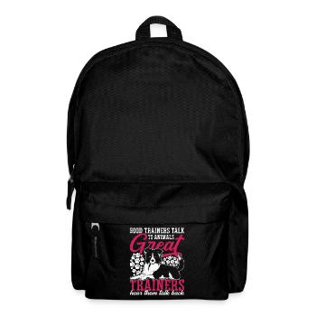 Animal Trainer Good Trainers Talk To Zookeeper - Backpack - black - Front