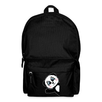 Panda Pandabär Geschenk Damen Herren Kinder - Rucksack - Schwarz - Vorne