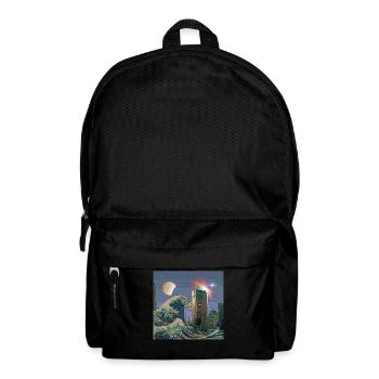 Atom Punk Esthétique Vaporwave Futuriste - Sac à dos - noir - Devant
