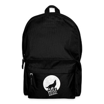Wolf ist mein Krafttier - Rucksack - Schwarz - Vorne