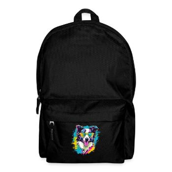 Border Collie Hund Hunderasse - Rucksack - Schwarz - Vorne