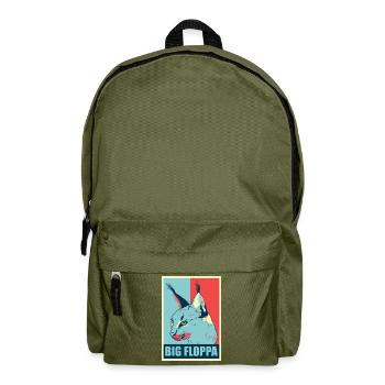 Big Floppa Caracal Cat Meme Rétro - Sac à dos - vert olive - Devant