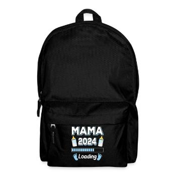 Mama Loading 2024 Mutter Mütter Mom Muttertag - Rucksack - Schwarz - Vorne