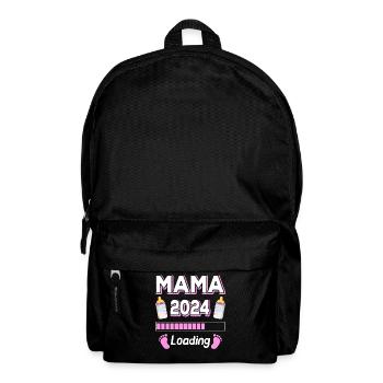 Mama 2024 Loading Mutter Mütter Muttertag - Rucksack - Schwarz - Vorne