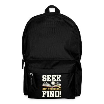 Suchet Und Ihr Werdet Finden Bibel Christlicher - Rucksack - Schwarz - Vorne
