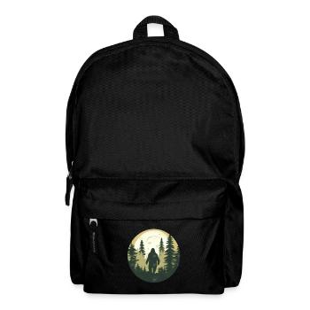 Outdoor Sasquatch Wald Kryptid Geschenk Bigfoot - Rucksack - Schwarz - Vorne