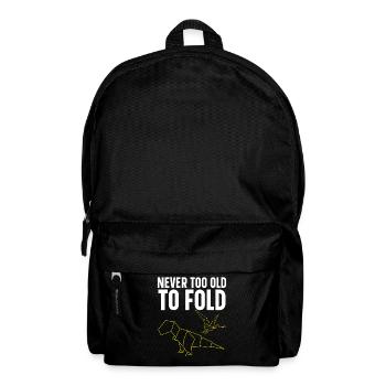 Nie zu alt zum Falten Papierkunst Japanische Kunst - Rucksack - Schwarz - Vorne