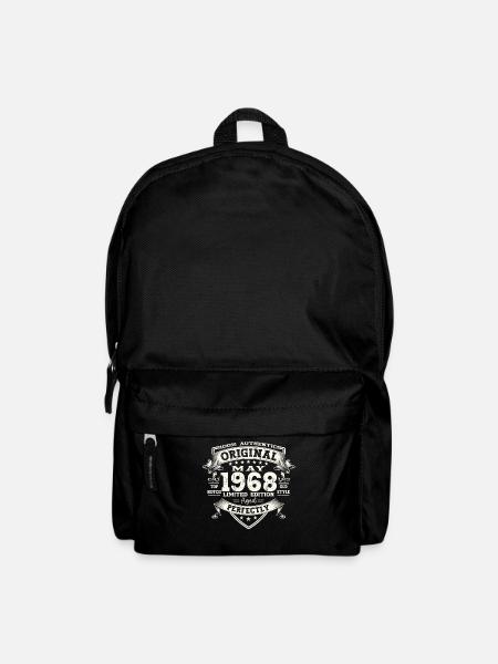 55. Geburtstag Mann Original Mai Jahrgang 1968 - Rucksack - Schwarz