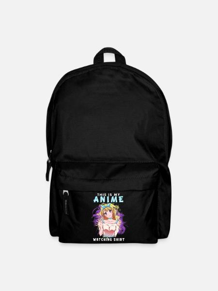ANIMEGIRL12THISISMYANIMEWATCHINGSHIRT - Backpack - black