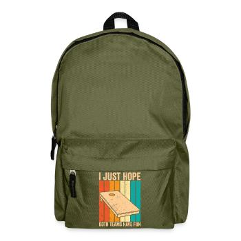 Cornhole Corn Hole Retro - Rucksack - Olivgrün - Vorne