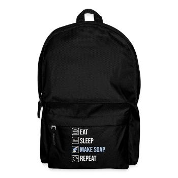 Funny soap making soap maker - Backpack - black - Front
